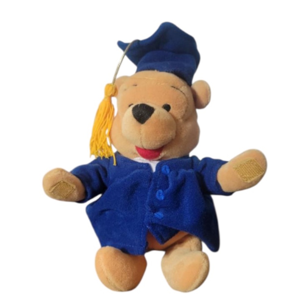 Winnie the Pooh Graduation Vintage Cap and Gown Plush - Small